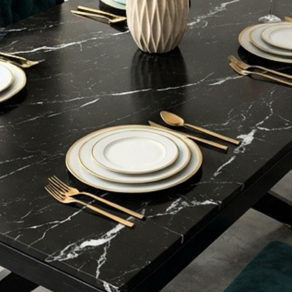 Luxury Ivory & Gold Dining Table by WAHABIBI – alternate view 6