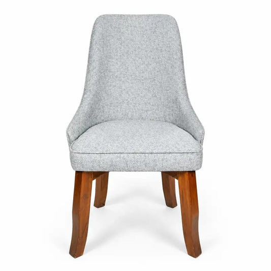 Light Grey Upholstered Dining Chair by WAHABIBI