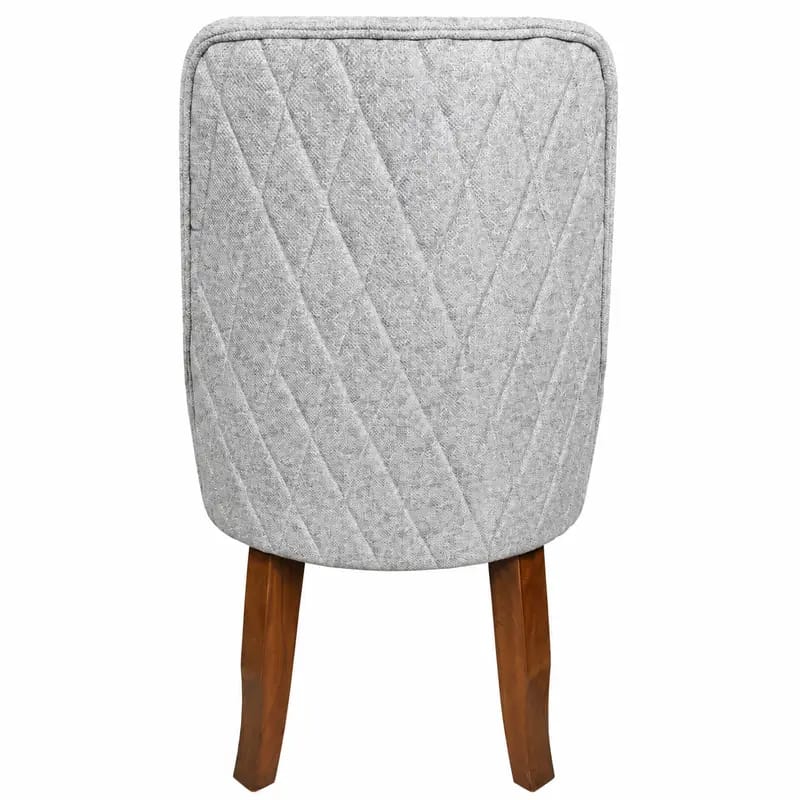 Light Grey Upholstered Dining Chair by WAHABIBI – alternate view 2
