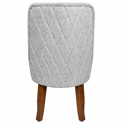 Light Grey Upholstered Dining Chair by WAHABIBI – alternate view 2