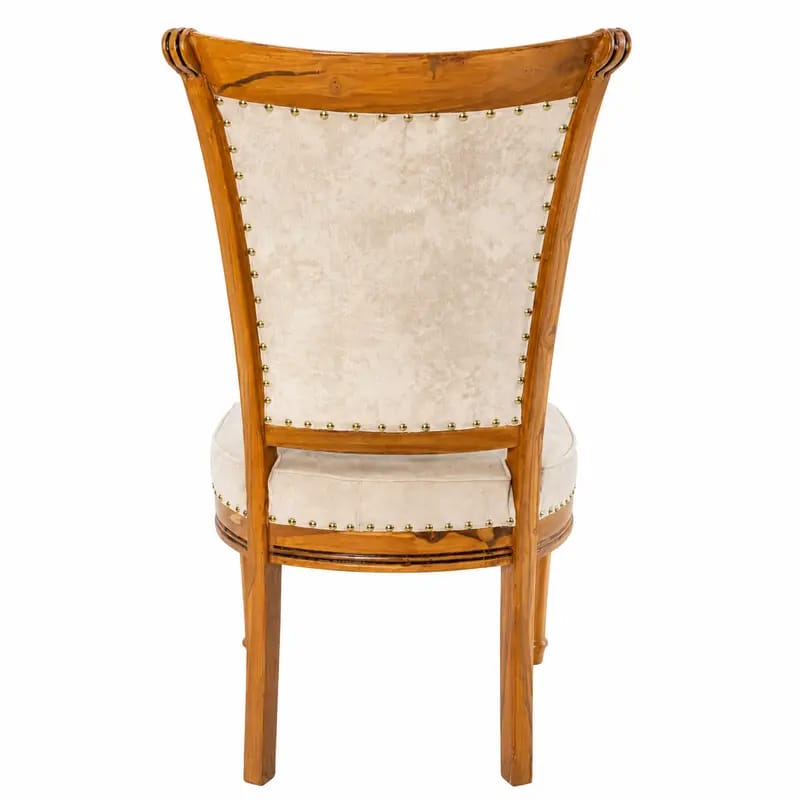 Tall Slatted-CREAM Wooden Dining Chair by WAHABIBI – alternate view 2